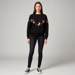 Angelika Jozefczyk Sweatshirt Black Gold Size Medium